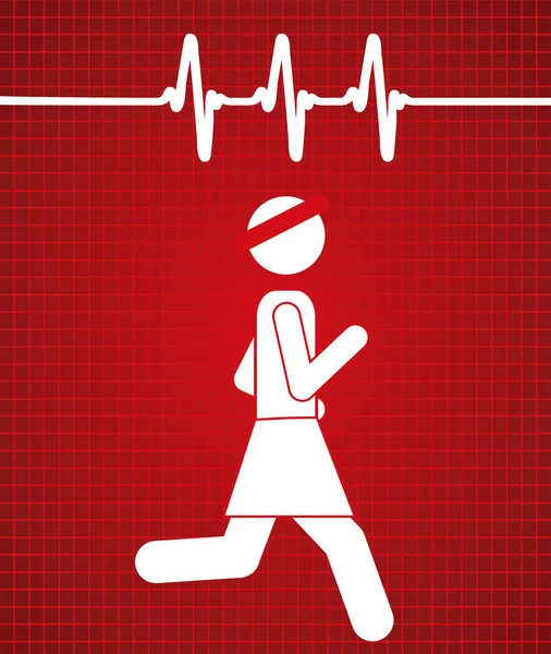 Conception de cardiologie — Image vectorielle