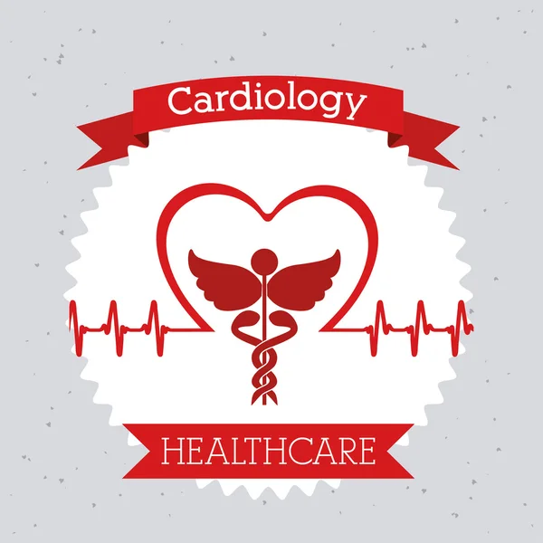 Design cardiologico — Vettoriale Stock