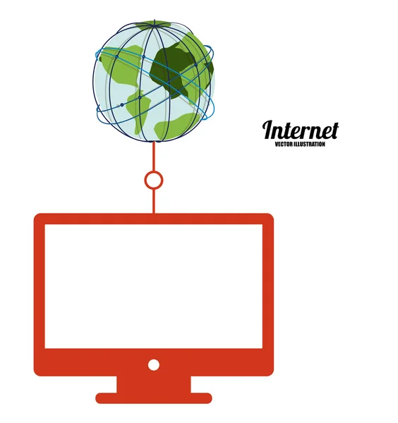 インターネットの設計 — ストックベクタ