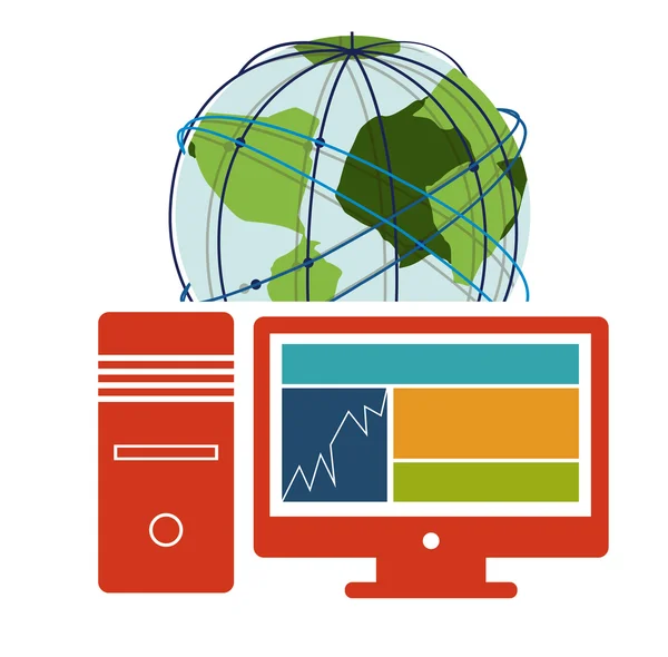 İnternet tasarım — Stok Vektör