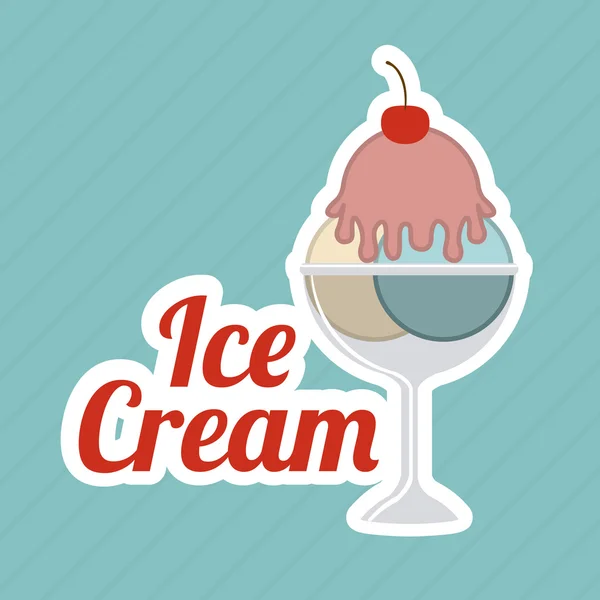 Ice cream design — Stock Vector