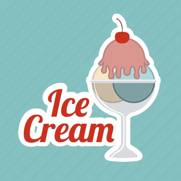 Diseño de helado — Archivo Imágenes Vectoriales