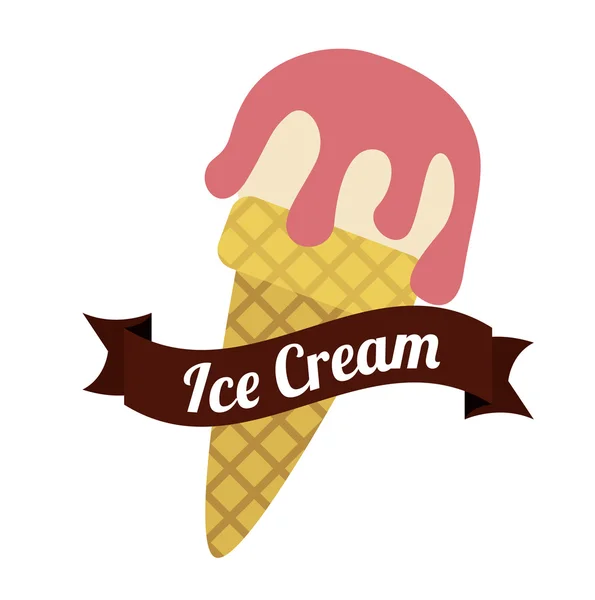 Dondurma tasarım — Stok Vektör