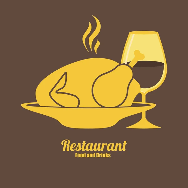 Design de restaurant — Image vectorielle