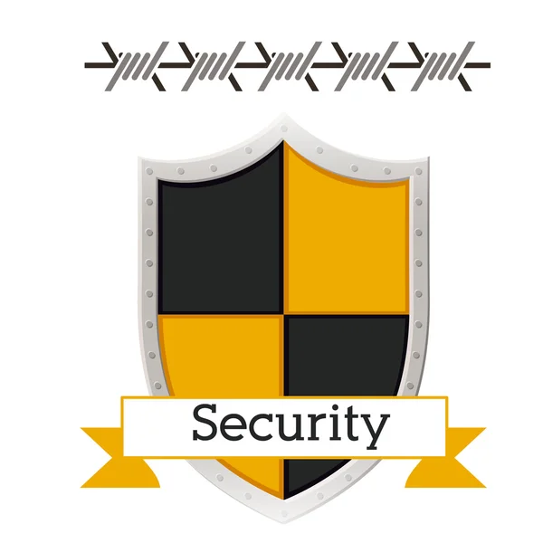 Diseño de seguridad y seguridad — Vector de stock