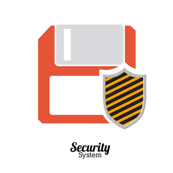 Diseño de seguridad y seguridad — Archivo Imágenes Vectoriales