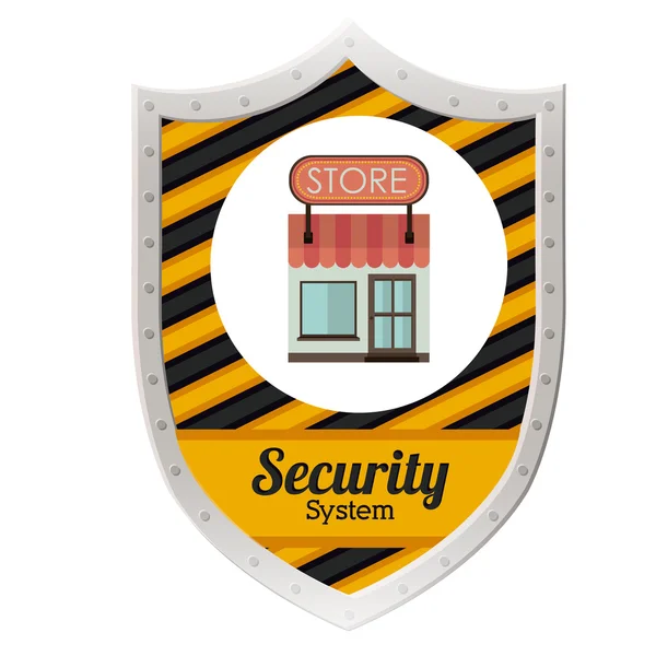 Diseño de seguridad y seguridad — Archivo Imágenes Vectoriales