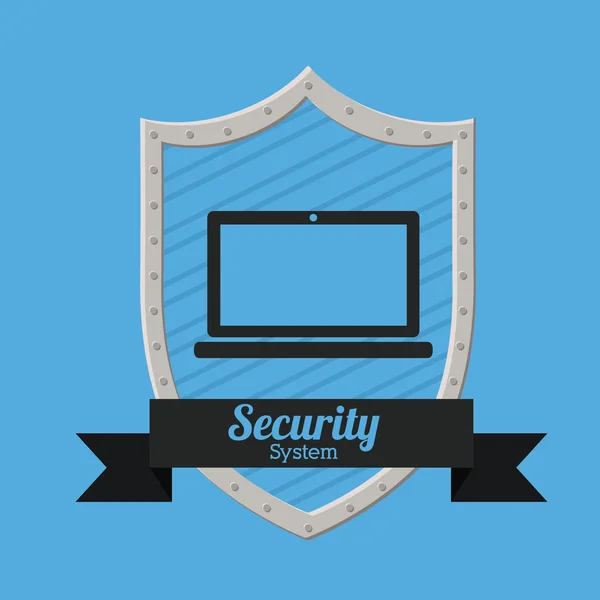 Diseño de seguridad y seguridad — Vector de stock