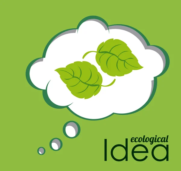 Ecological idea — Stock Vector