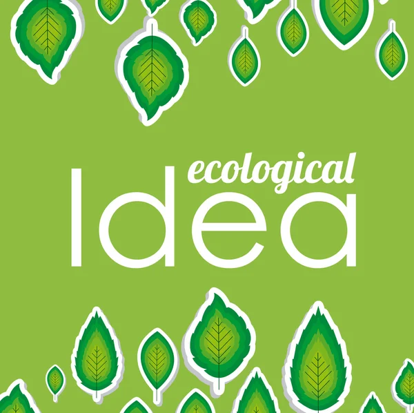 Idea ecologica — Vettoriale Stock