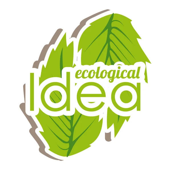 Idea ecologica — Vettoriale Stock