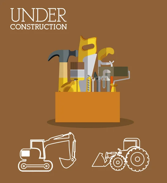 Under construction design — Stock Vector