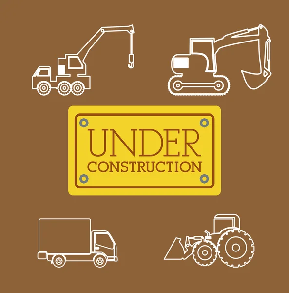 Under construction design — Stock Vector