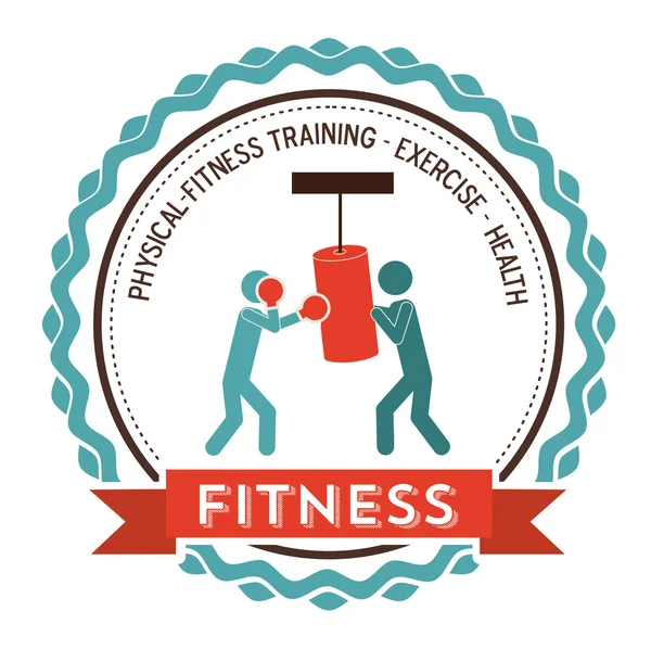 Fitness en training ontwerp — Stockvector