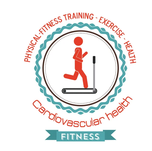 Diseño de fitness y entrenamiento — Vector de stock