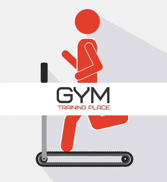 Diseño de fitness y entrenamiento — Vector de stock