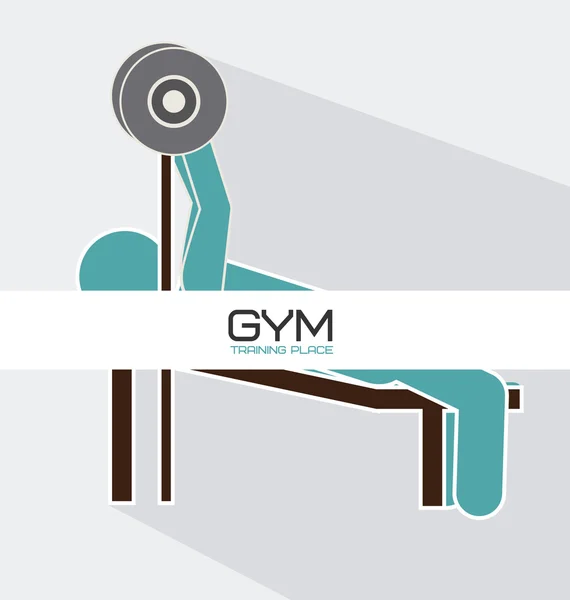 Diseño de fitness y entrenamiento — Vector de stock