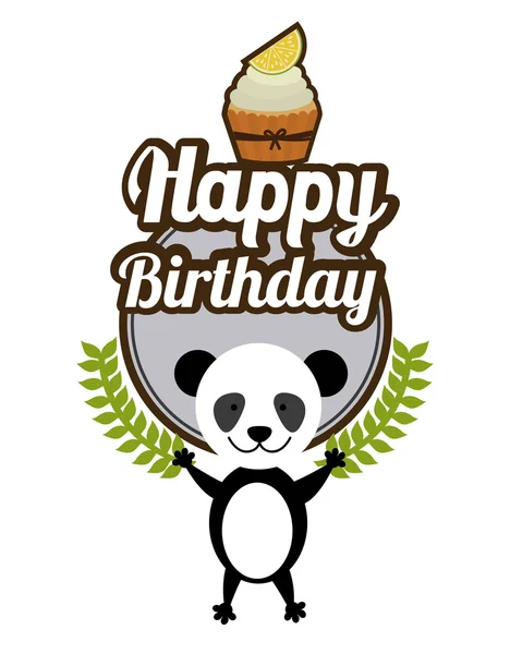 Feliz cumpleaños diseño — Vector de stock