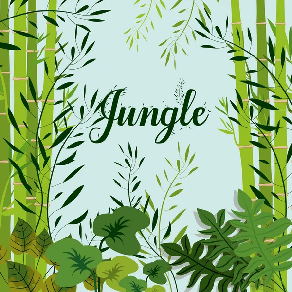 Dzsungel design — Stock Vector