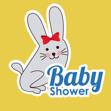 Bebek duş tasarım, vektör çizim