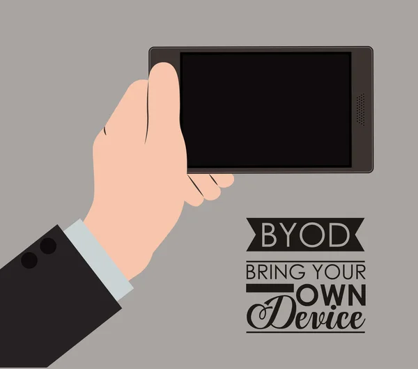 Progettazione Byod — Vettoriale Stock