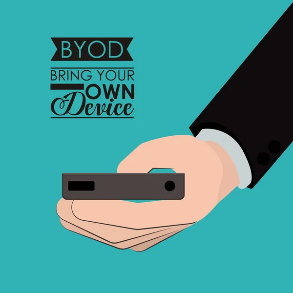 Progettazione Byod — Vettoriale Stock