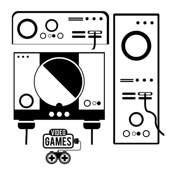 Video Games design — Stock Vector