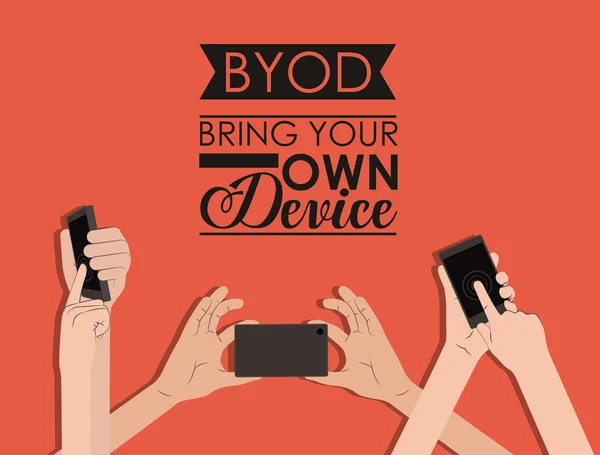 Byod デザイン — ストックベクタ