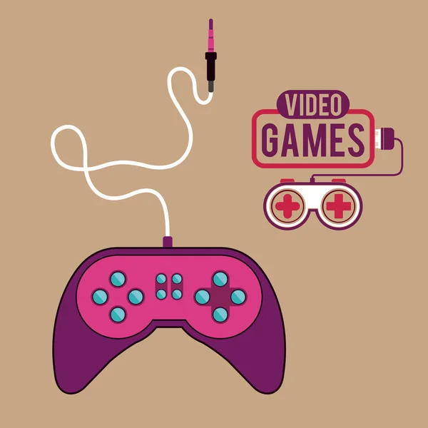 Video Games design — Stock Vector