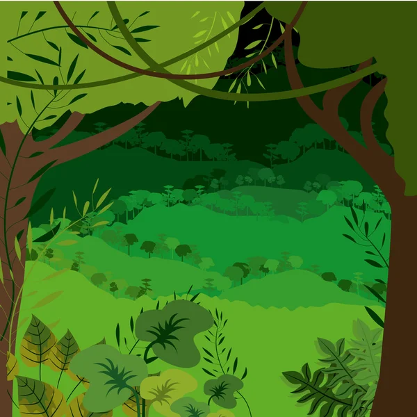 정글 디자인 — 스톡 벡터