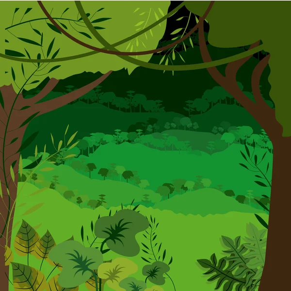 Projeto da selva —  Vetores de Stock