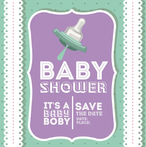 Conception de douche bébé — Image vectorielle