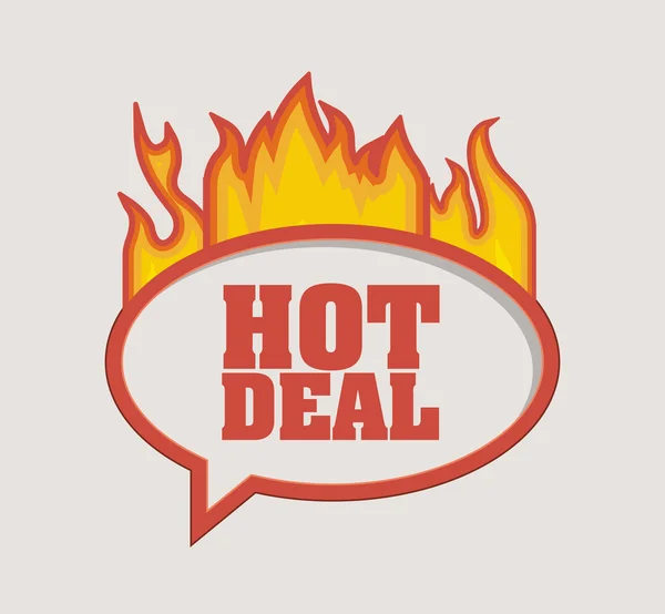Проектирование горячих сделок — стоковый вектор