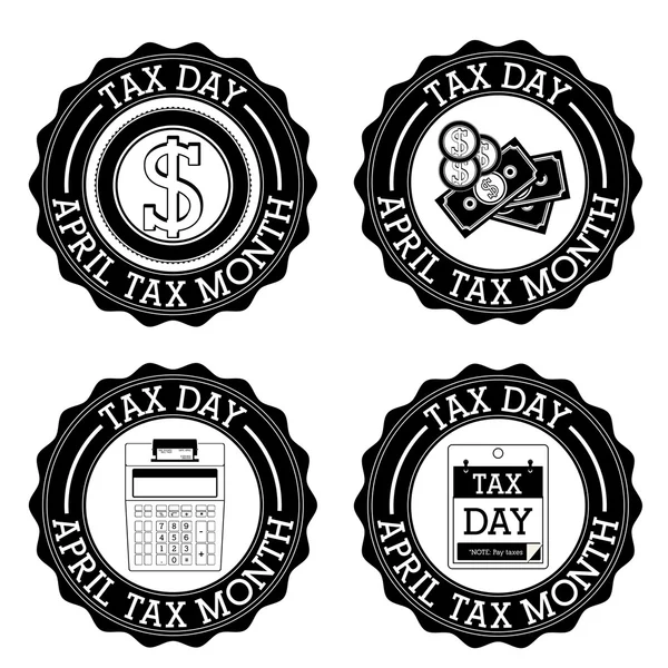 Tax design — Stock Vector