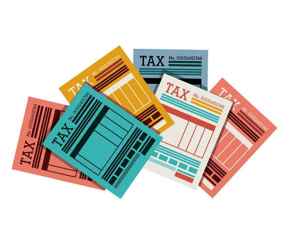 Tax design — Stock Vector