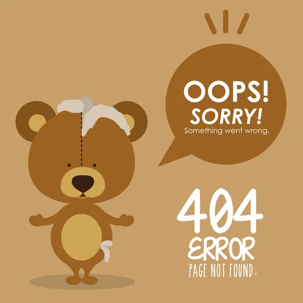 Error design — Stock Vector