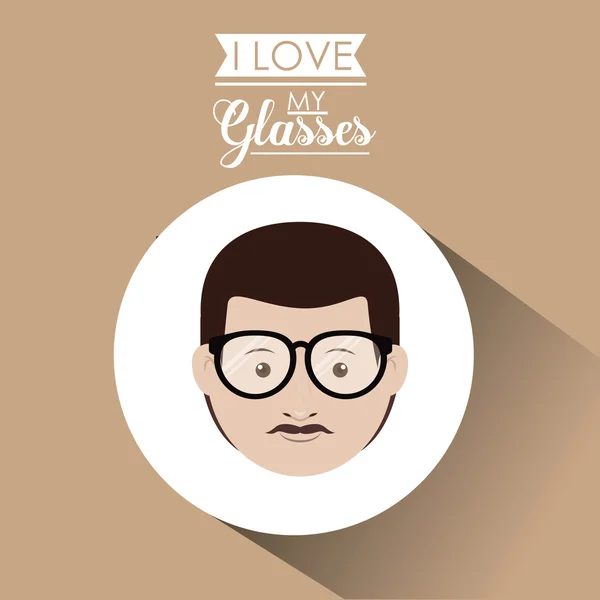 Glasses design — Stock Vector