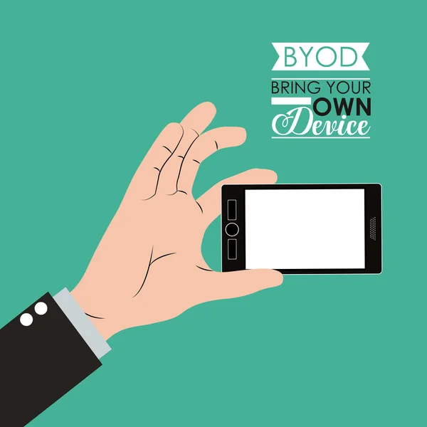 Progettazione Byod — Vettoriale Stock