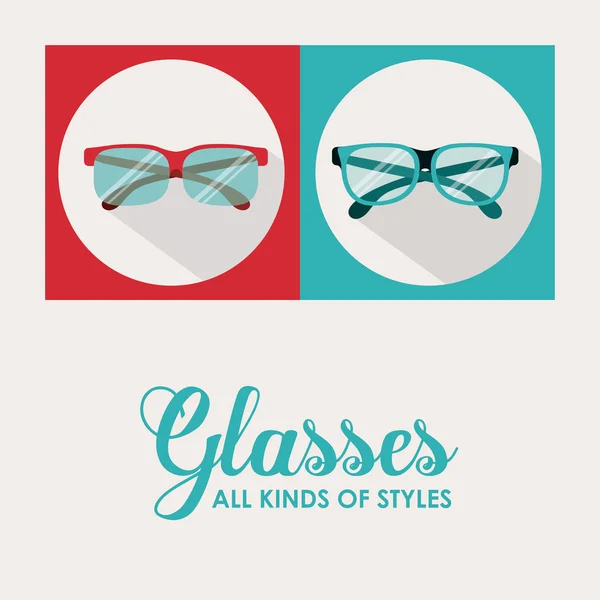 Glasses design — Stock Vector