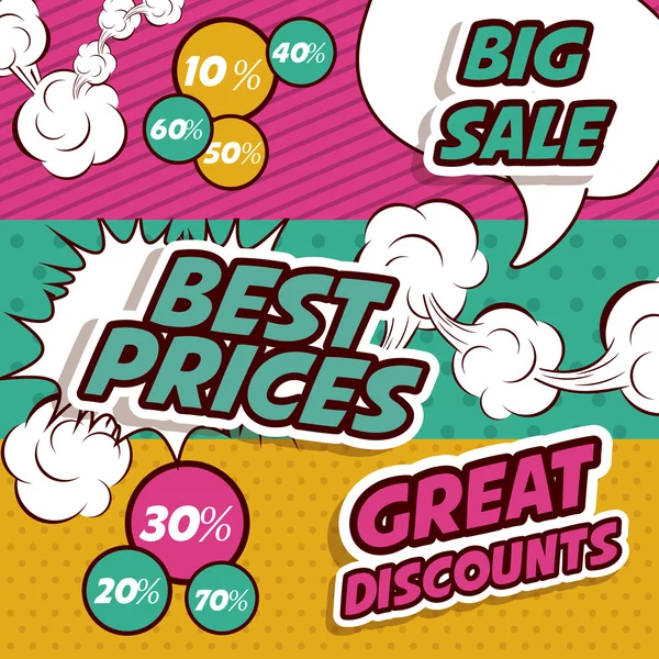 Big sale design — Stock Vector