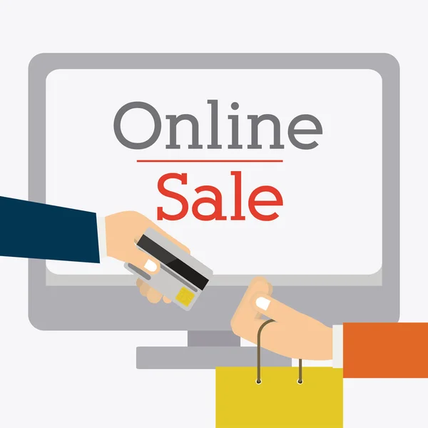 Online-Verkaufsdesign, — Stockvektor