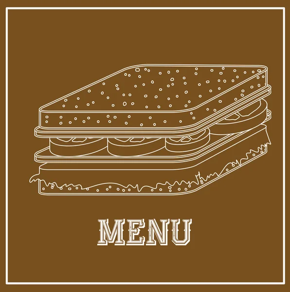 Conception de menu — Image vectorielle