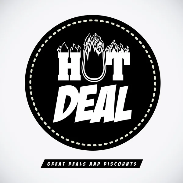 Hot deal design — Stock Vector