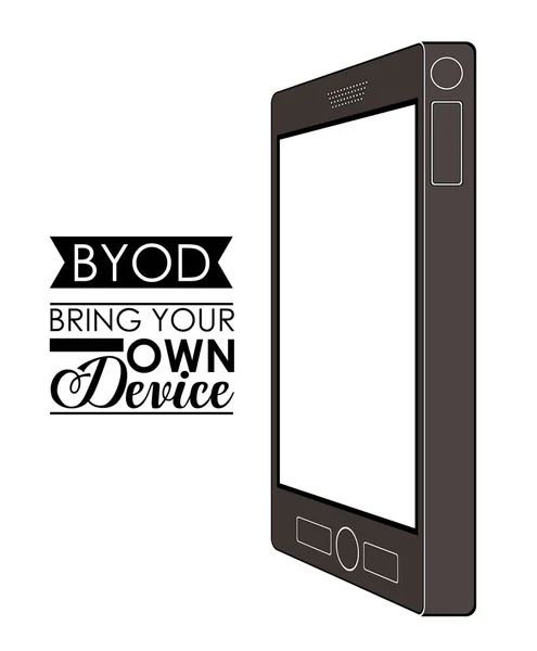 Pelo projeto do byod —  Vetores de Stock