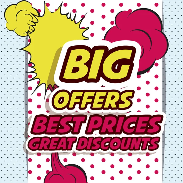 Big sale design — Stock Vector