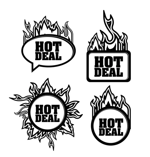 Hot deal design — Stock Vector