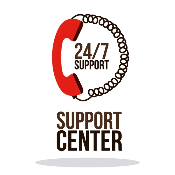 Support center design — Stock Vector