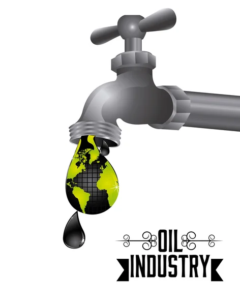 Oil Industry design — Stock Vector