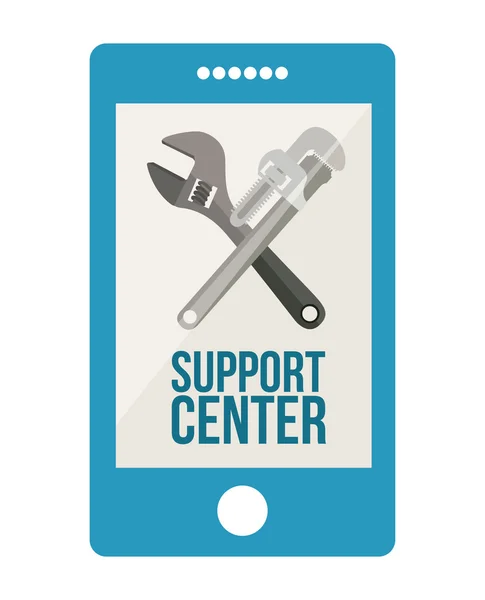 Support center design — Stock Vector