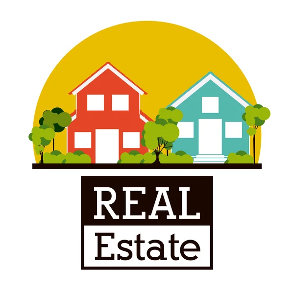 Real estate design — Stock Vector